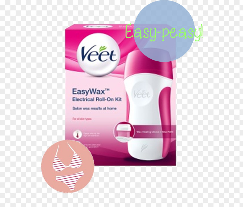 Waxing Legs Veet EasyWax Electrical Roll-On Kit Hair Removal Easy Wax Roller Electric PNG
