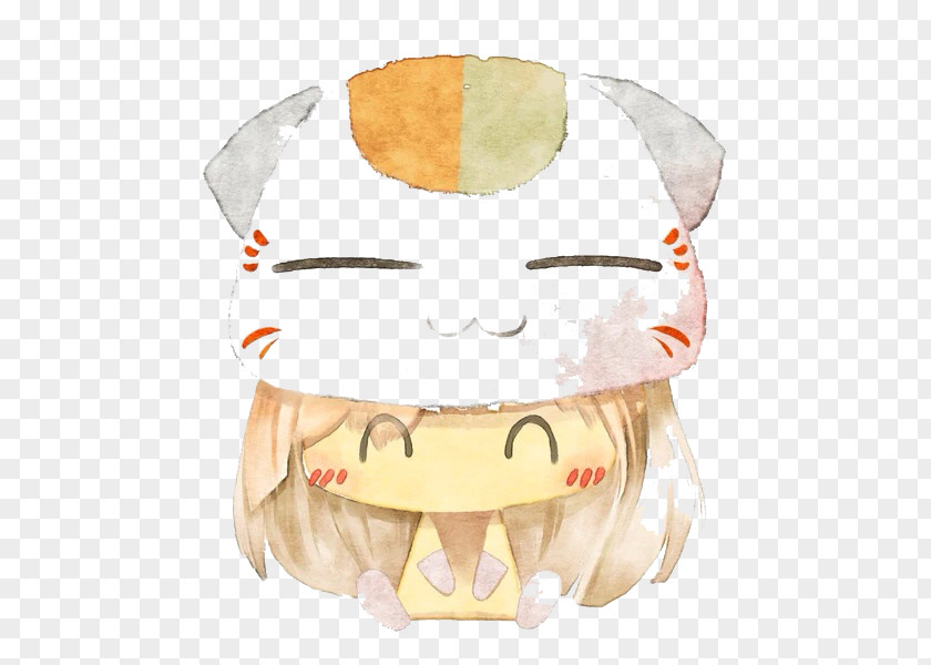 Cat Headgear Moe Q-version Cartoon Watercolor Painting Hat PNG