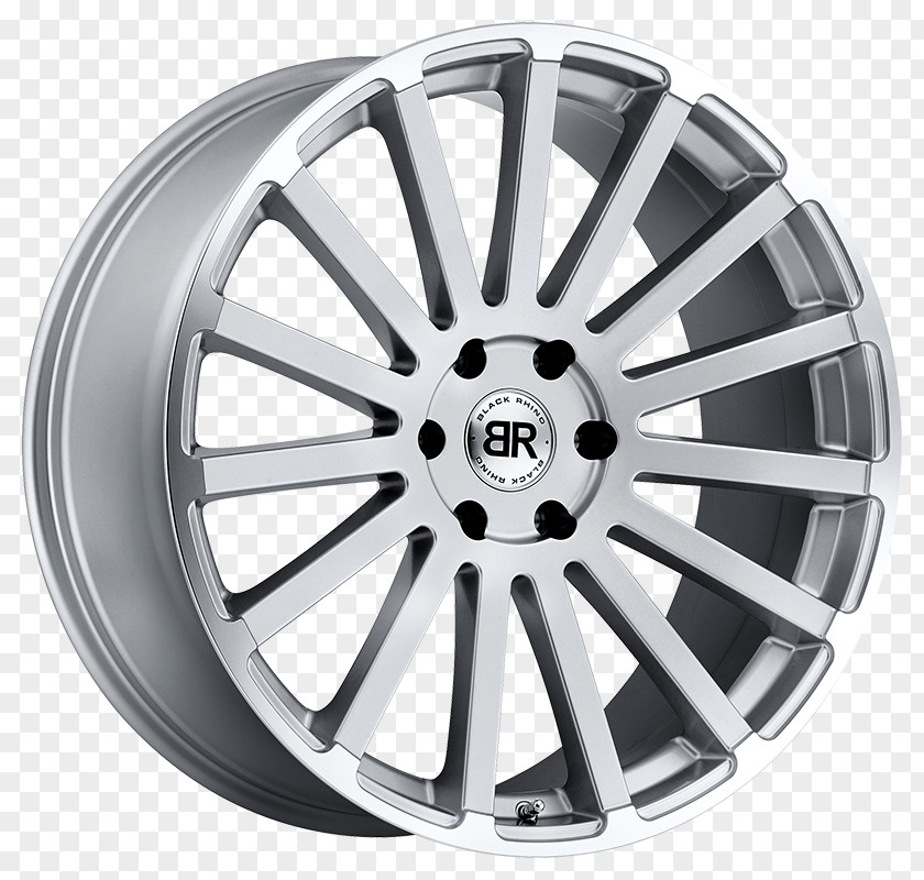 Silver Edge Car Rim Wheel Sizing Custom PNG
