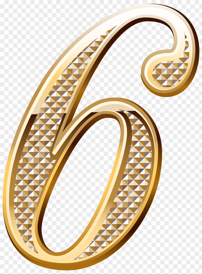 60th Number Gold Clip Art PNG