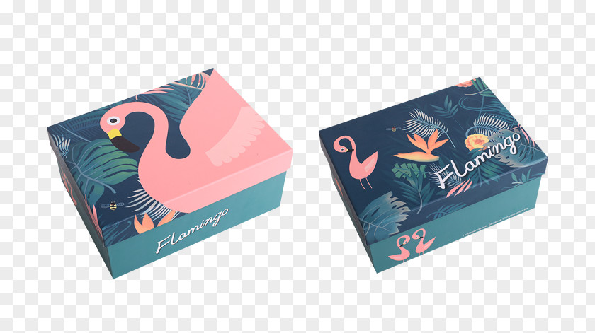 Flamingo Pattern Box Material Packaging And Labeling Gift Taobao PNG