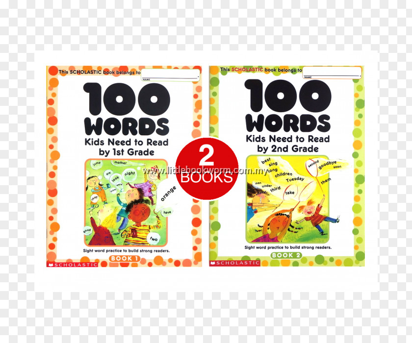 Word 100 Words Kids Need To Read By 3rd Grade: Sight Practice Build Strong Readers First Grade Spelling PNG