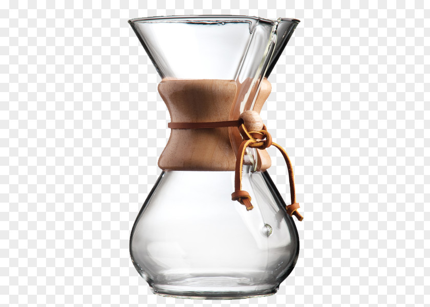 Coffee Chemex Coffeemaker Six Cup Glass Handle Classic PNG