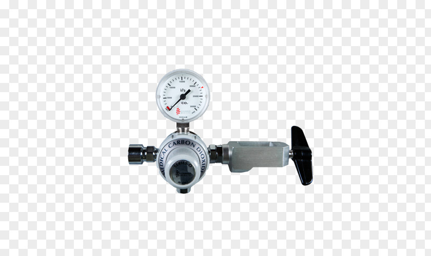 Handwheel Carbon Dioxide Pressure Regulator Oxygen Medical Gas Supply PNG