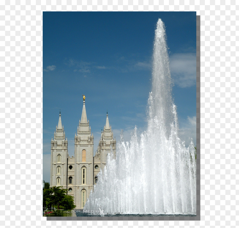 Latter Day Saints Temple Fountain Square Place Of Worship Tourist Attraction Landmark Theatres PNG