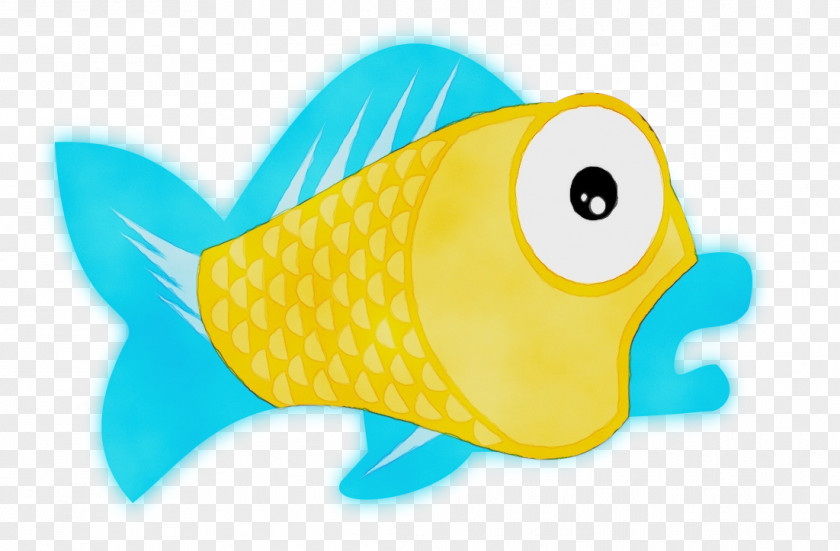 Butterflyfish Fish Watercolor Cartoon PNG