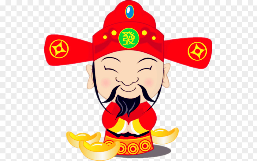 Chinese New Year Caishen Wealth Deity Gods And Immortals PNG
