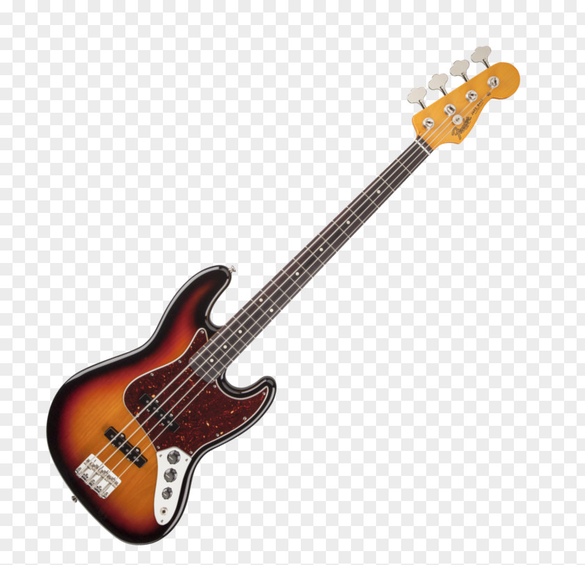 Classic Vintage Fender Precision Bass Jazz V Guitar Squier PNG