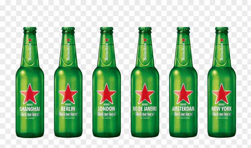 Heineken Lager Beer International Bottle PNG