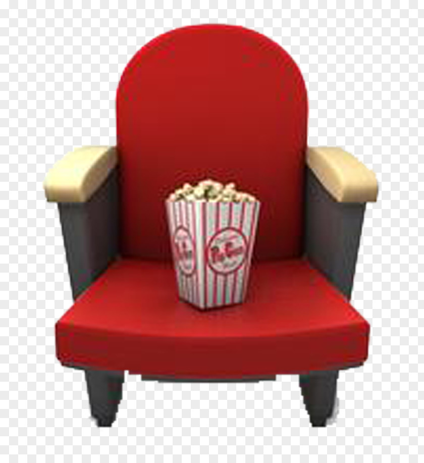Red Sofa Cinema Seat Photography Illustration PNG