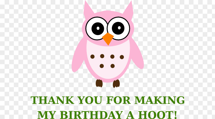 Thank You Tag Baby Owls Clip Art PNG