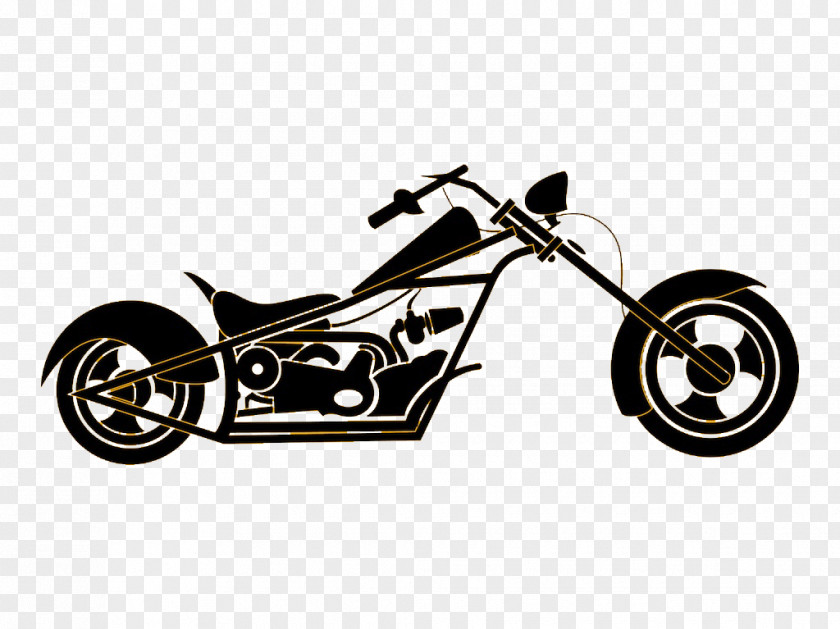 Vector Motorcycle Helicopter Chopper Clip Art PNG