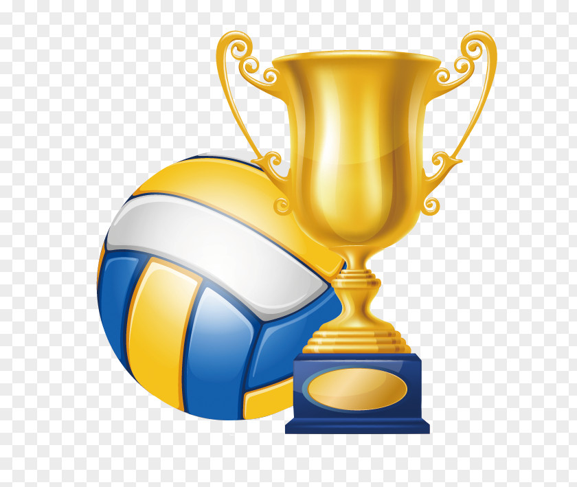 Volleyball Championship Trophy Champion Clip Art PNG