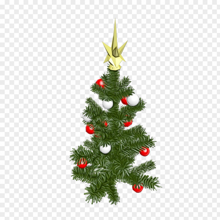 Christmas Ornament White Pine Tree PNG