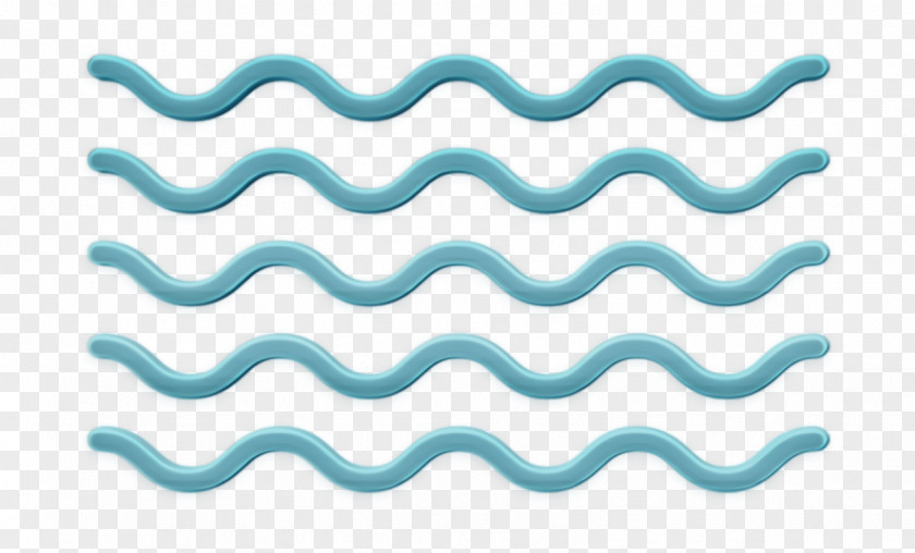 Pink Turquoise Sea Waves Icon Summer Set Water PNG