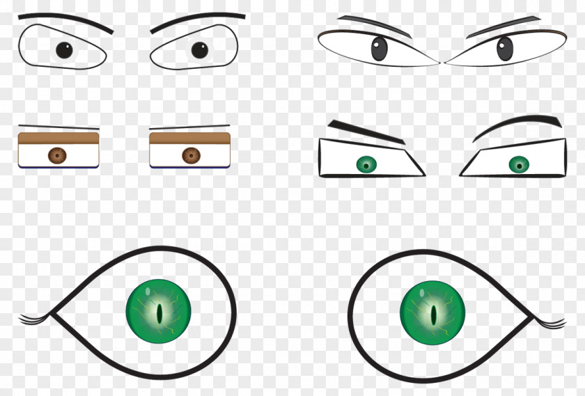 Vector Cartoon Eyes Eye Clip Art PNG