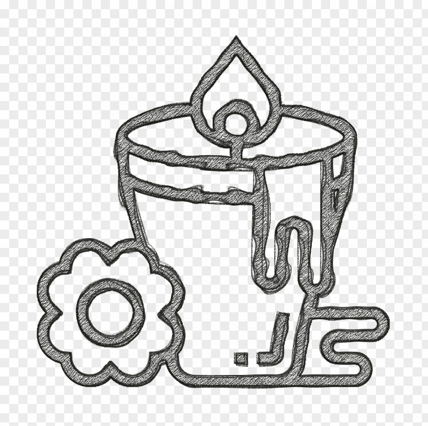 Candle Icon Yoga Spa Element PNG