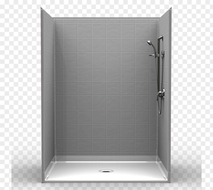 Curbless Shower Pan Sliding Glass Door Tile PNG