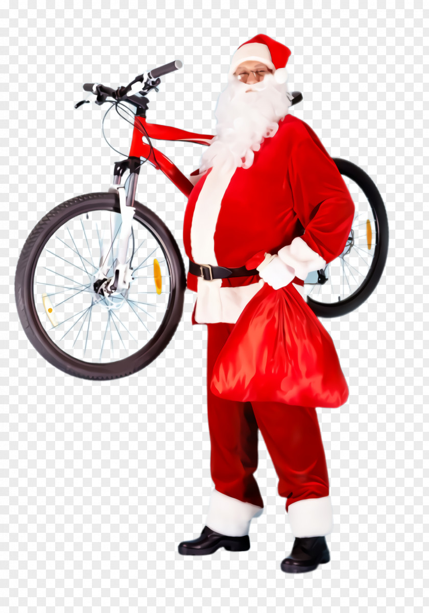 Bicycle Wheel Santa Claus PNG