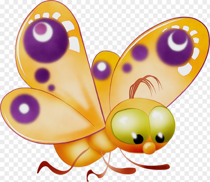 Brushfooted Butterfly Wing Watercolor Background PNG