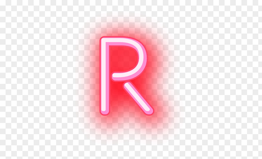 NEON Light Paper Neon Letter PNG