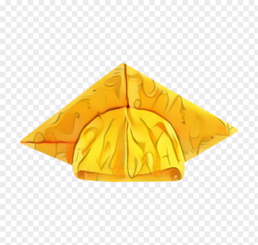 Origami Yellow Background PNG