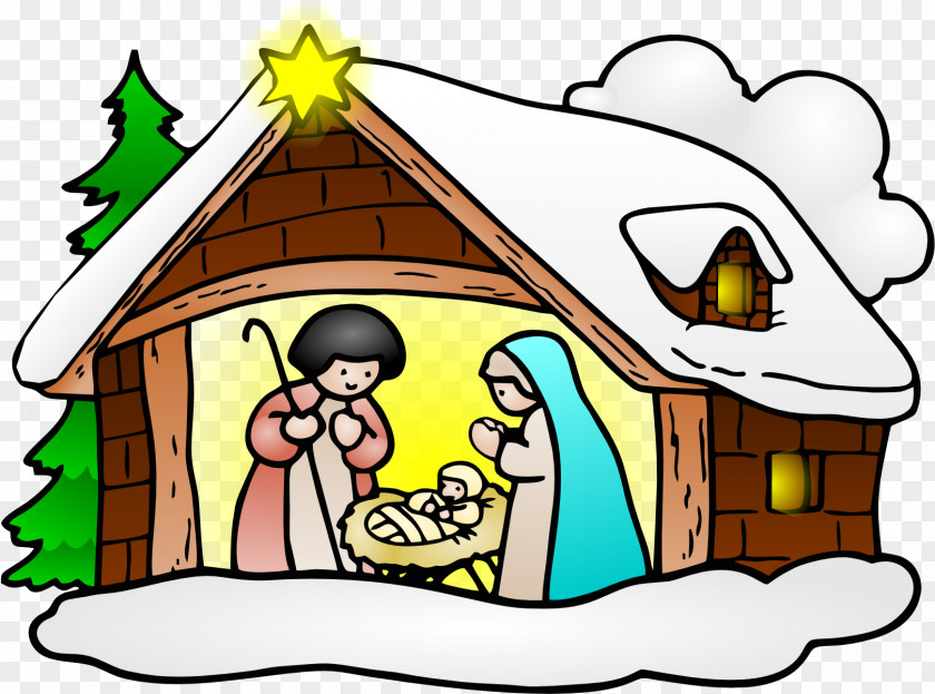 Shed Christmas Card Background PNG