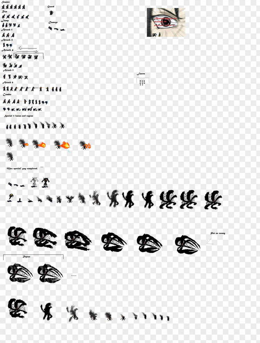 Spritesheet Danzo Shimura Itachi Uchiha Sprite Kakuzu Hidan PNG