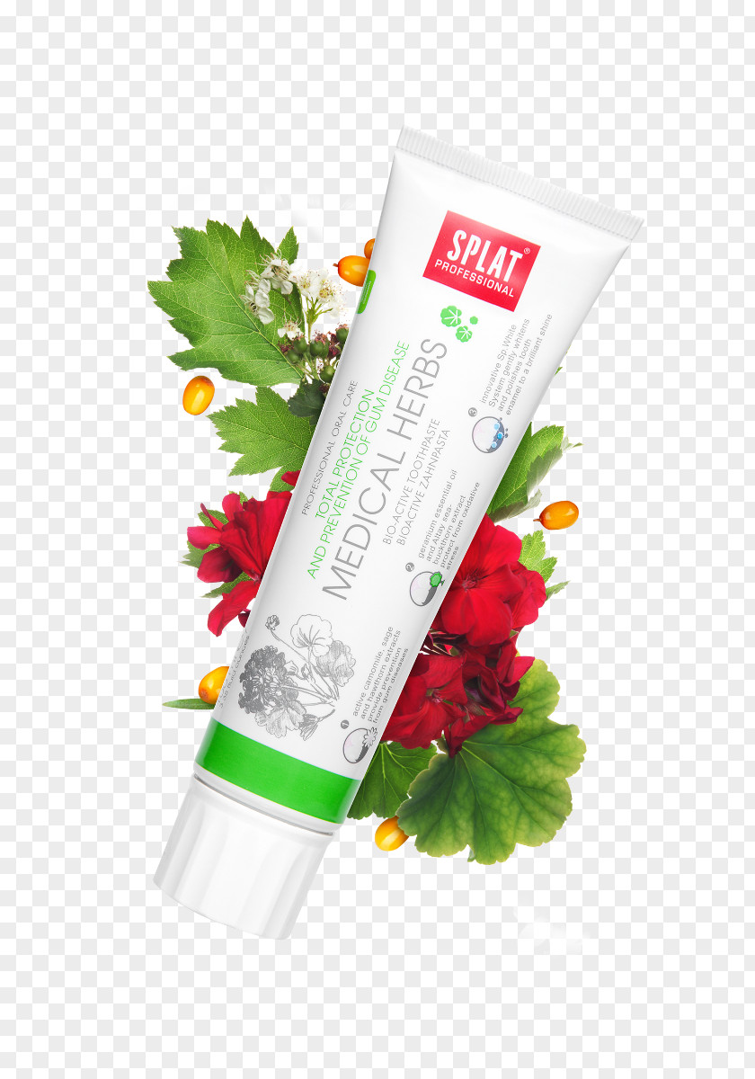 Toothpaste Splat-Cosmetica Herb KLORANE Force Tri-Active 100 Ml PNG