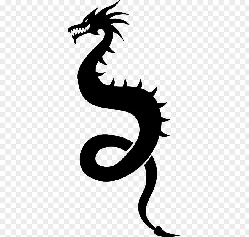 Chinese Zodiac Dragon Silhouette Clip Art PNG