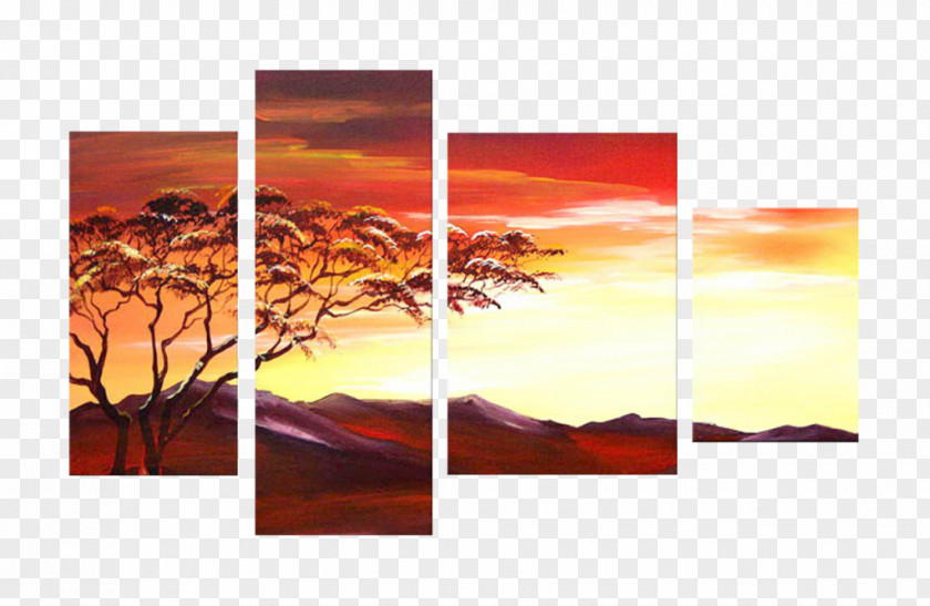Painting Canvas Modern Art Oil PNG