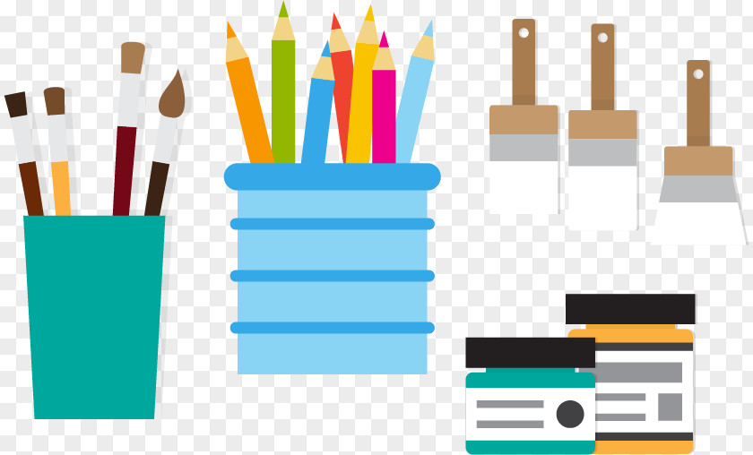 Pen Brush Learning Vector Material PNG