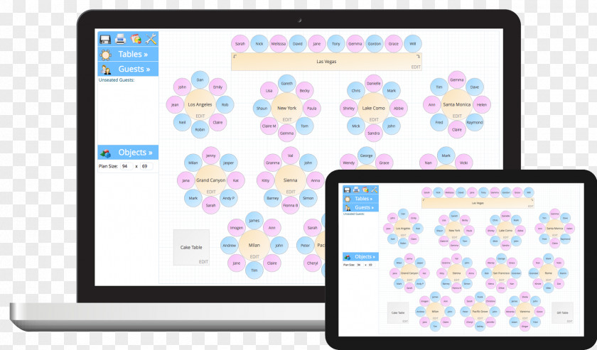 Planner Plan De Table Wedding Planning PNG