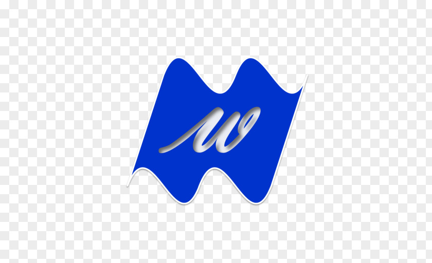 Waves Cobalt Blue Electric Aqua Logo PNG