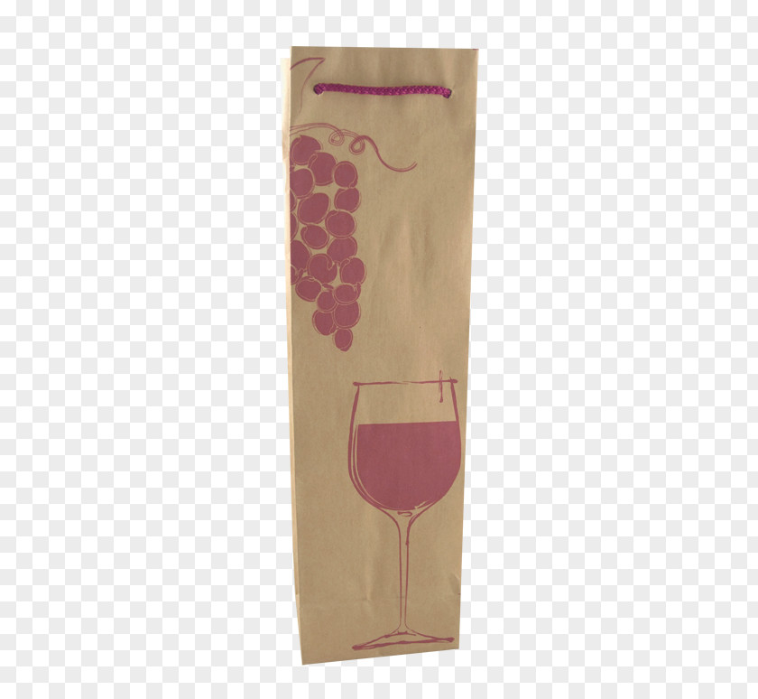 Kraft Paper Bag Wine Glass PNG