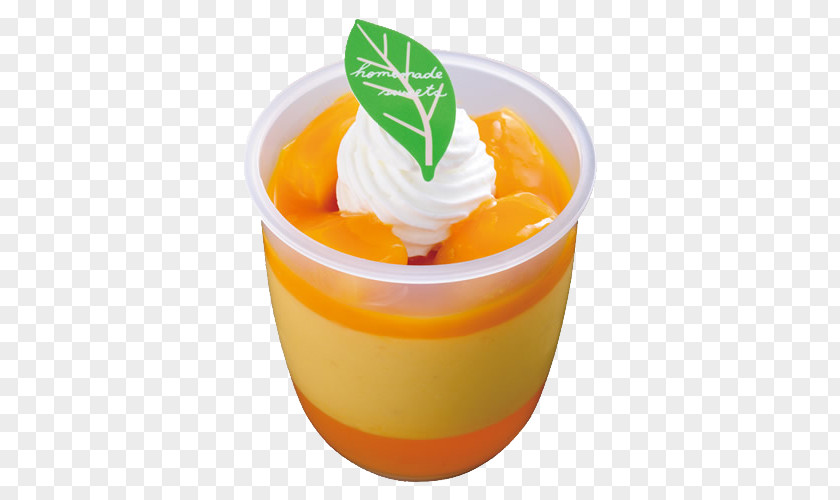 Mango Pudding Sundae Panna Cotta Parfait Crème Fraîche PNG
