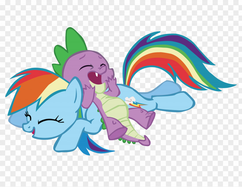 My Little Pony Spike Rainbow Dash Pinkie Pie Applejack PNG