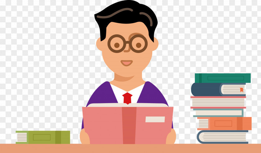 Teacher Reading Book PNG