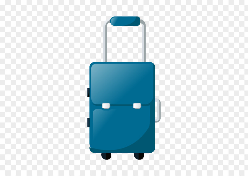 Vector Blue Suitcase Rectangle PNG