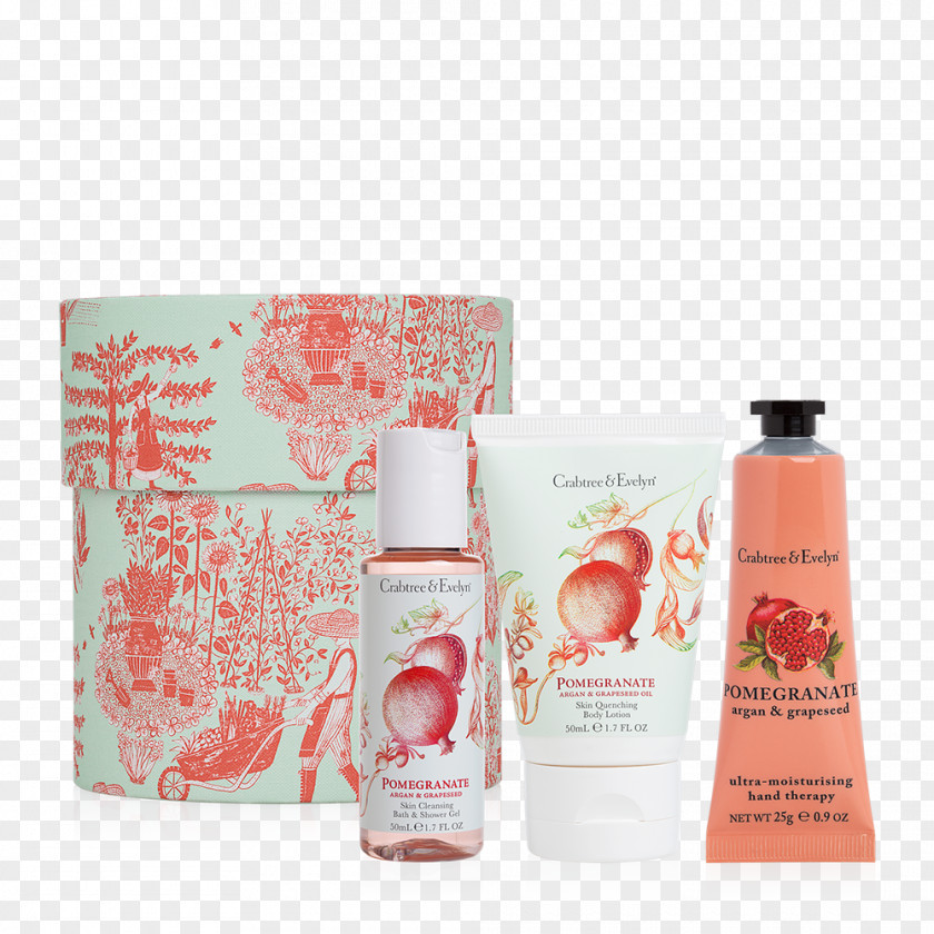 Watercolor Pomegranate Crabtree & Evelyn La Source Relaxing Body Lotion 250ml And Personal Care PNG