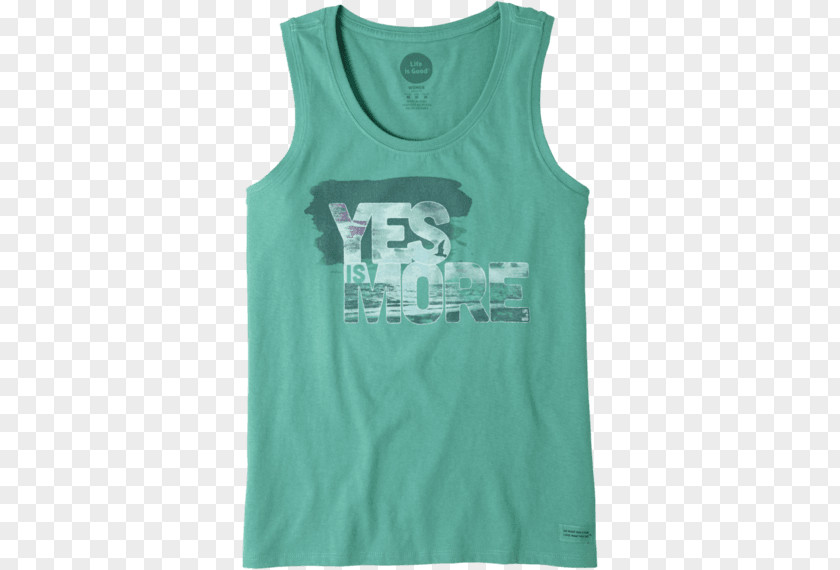 Woman Beach Gilets T-shirt Sleeveless Shirt Green PNG