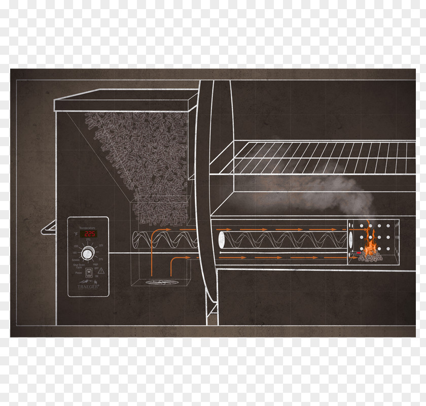 Barbecue Traeger Pro Series 22 TFB57 34 Pellet Fuel Grill PNG