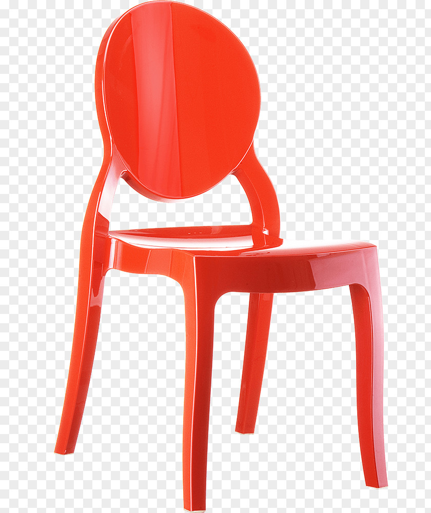 Chair Plastic Red Furniture Table PNG