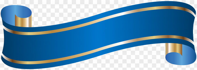 Elegant Banner Blue Clip Art PNG