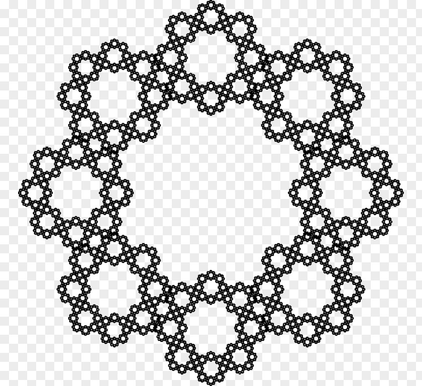 Fractal Sierpinski Triangle N-flake Geometry Pattern PNG