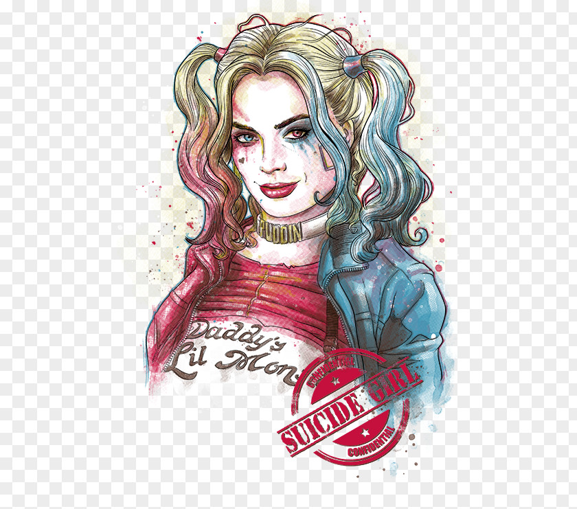 Harley Quinn T-shirt Joker Suicide Squad PNG