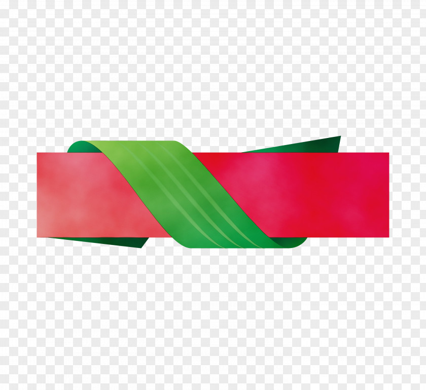 Rectangle Green Ribbon PNG