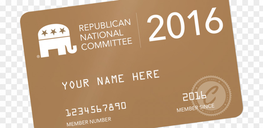 Credit Card Republican Party Loyalty Program National Committee Personal Identification Number PNG