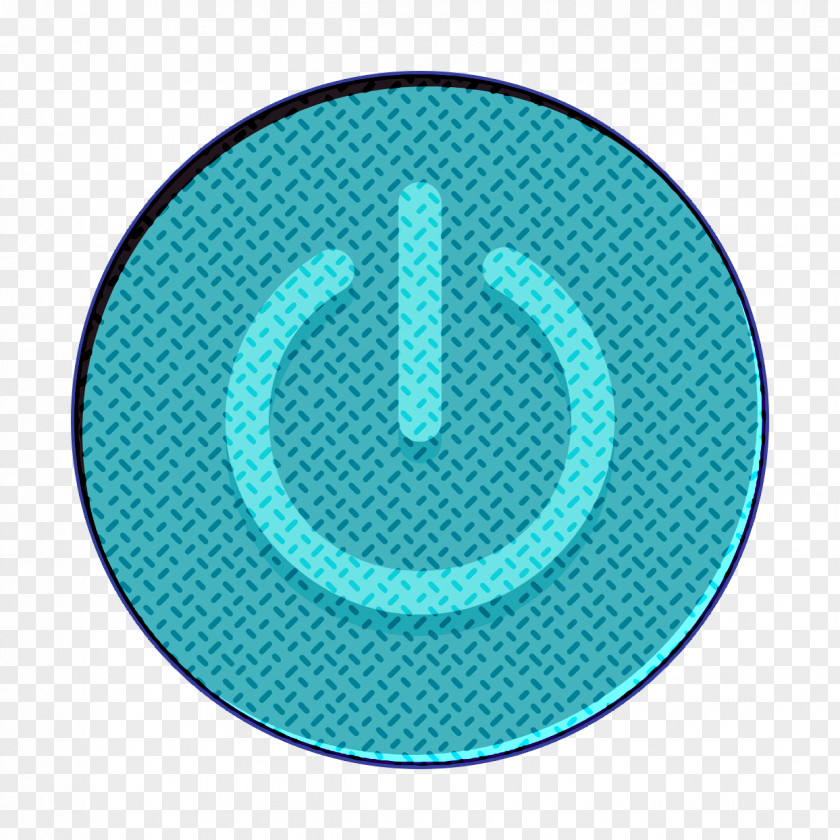 Electric Blue Power Icon PNG