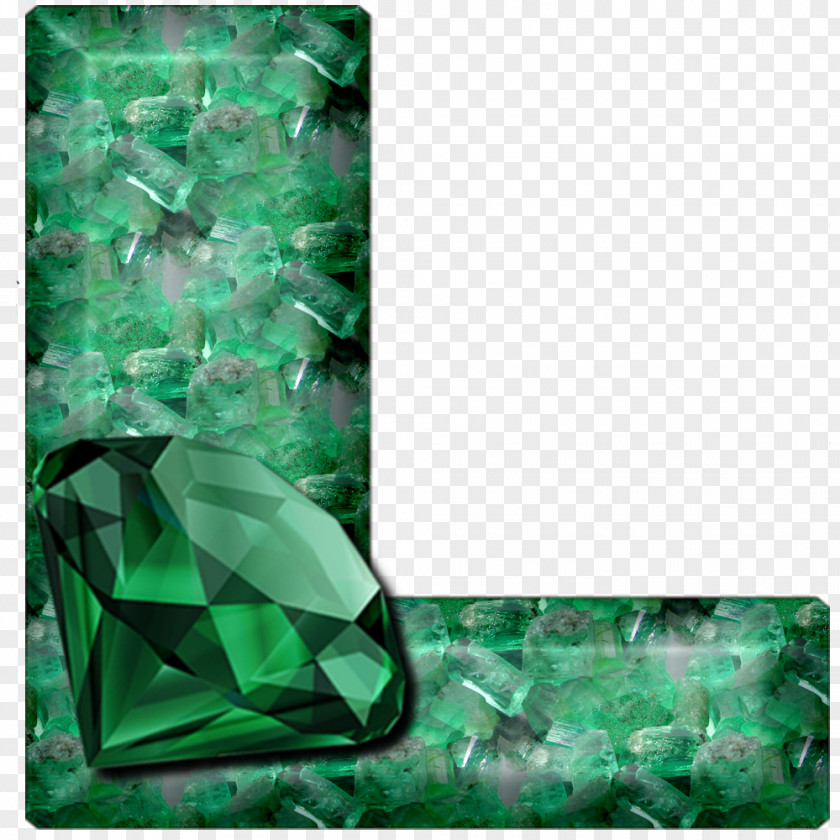 Emerald Glass Crystallography Plastic PNG